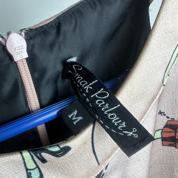 Smak Parlour halter fit and flare pinup girl sleeveless dress size medium - Picture 6 of 15